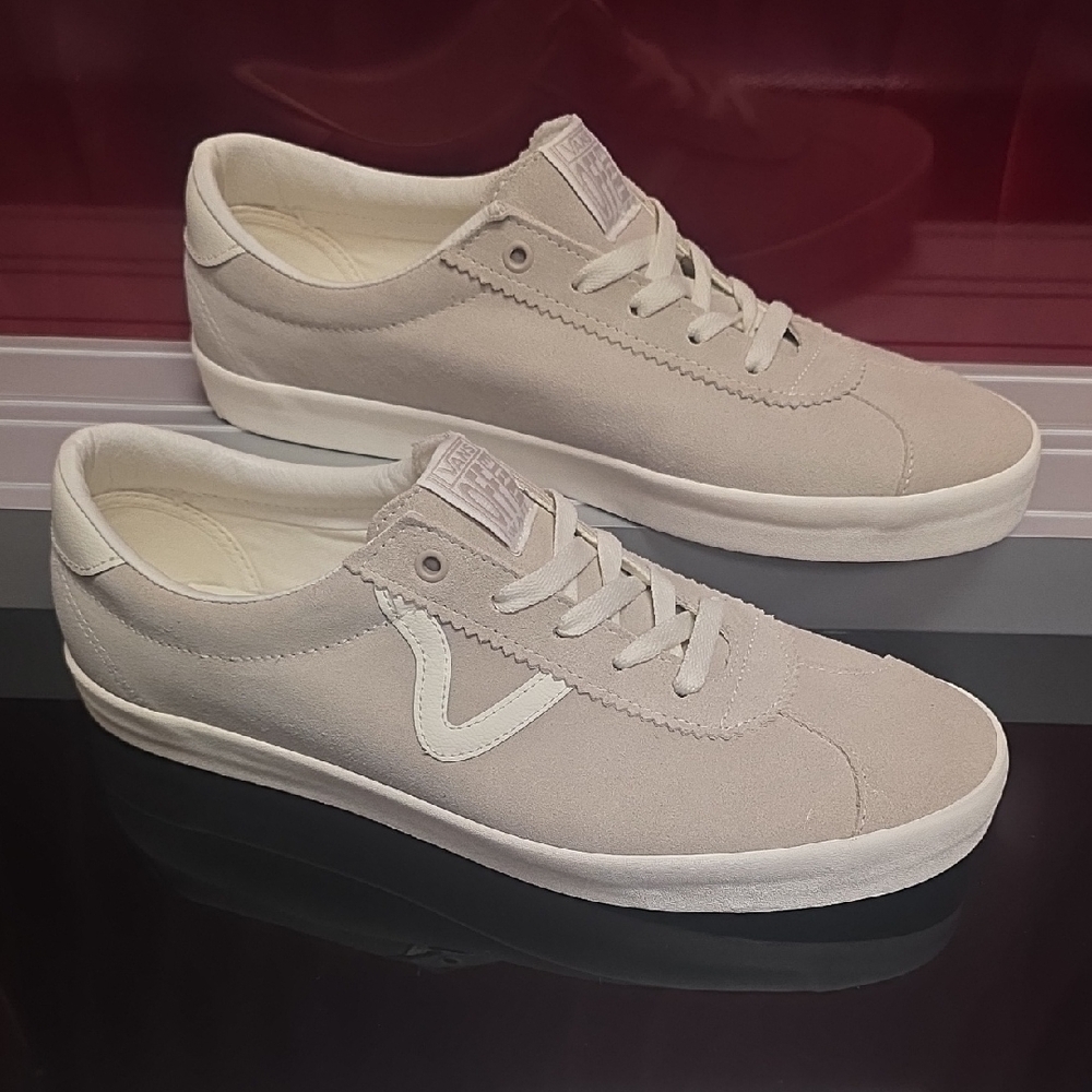 Vans Sport Low Suede French Oak Marshmallow Mens 11.5 Women's 13 New